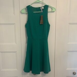 Francesca's Collections Teal Textured Dress